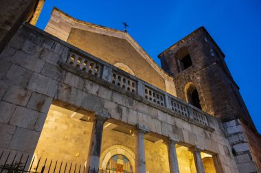 The cathedral of San Clemente is the main place of worship in the city of Teano, in Campania, and the seat of the diocese of Teano-Calvi clipart