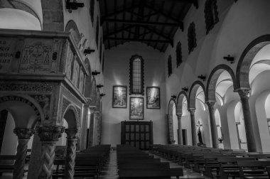 The cathedral of San Clemente is the main place of worship in the city of Teano, in Campania, and the seat of the diocese of Teano-Calvi clipart