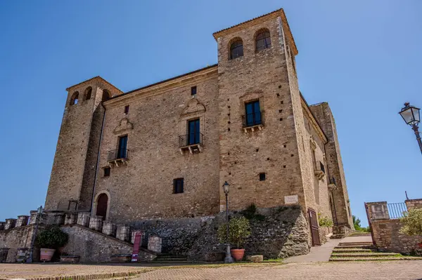 Kale, çok sayıda binayı çevreleyen dört köşe kuleden oluşur. Ayrıca bir bahçeyi çevreleyen duvarlarla çevrilidir..