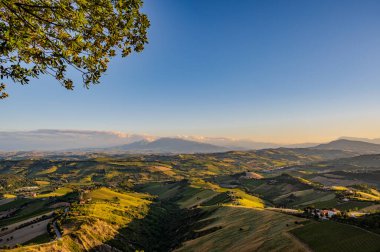 İtalya 'nın doğusunda yer alan Marş, Apennine dağları ile Adriyatik Denizi arasında yükselir..