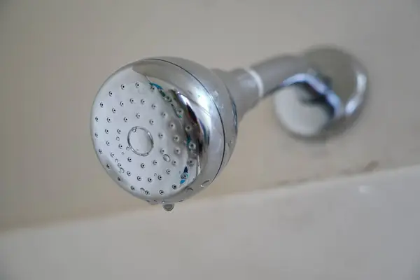 Zbliżenie Prysznica Łazience — Zdjęcie stockowe