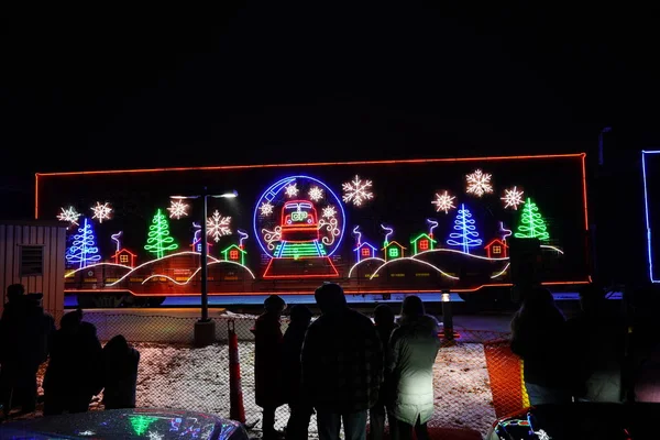 Columbus Wisconsin Usa December 3Rd 2019 Canadian Pacific Holiday Train — Stock Photo, Image