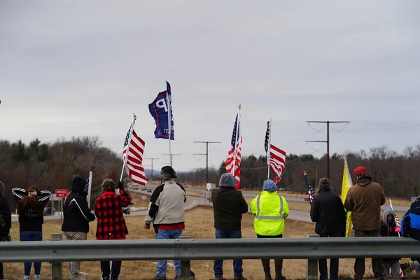 Oakdale Wisconsin Usa March 4Th 2022 Pro Americans Pro Trump — Stock Photo, Image