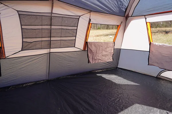 Intérieur Tente Dans Camping — Photo