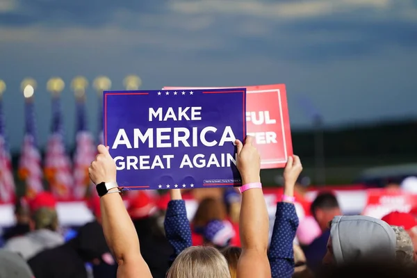 Mosinee Wisconsin Estados Unidos Septiembre 2020 Los Partidarios Donald Trump — Foto de Stock