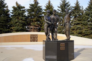 Kewaskum, Wisconsin ABD - 19 Aralık 2022: Wisconsin Dünya Ticaret Merkezi 9-11 anma sitesi.