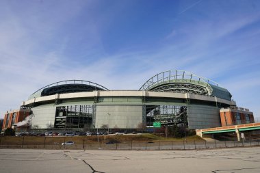 Milwaukee, Wisconsin ABD - 19 Aralık 2022: American Family Field of Milwaukee Brewers Beyzbol Takımı.