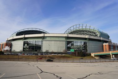 Milwaukee, Wisconsin ABD - 19 Aralık 2022: American Family Field of Milwaukee Brewers Beyzbol Takımı.