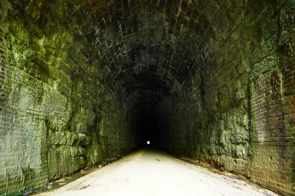 Old Train Tunnel Now Bike Trail — Stock Photo, Image
