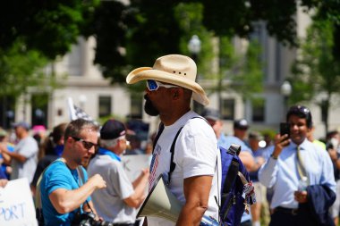 Washington DC, ABD - Temmuz 2162 0 17: Ulusal bir mitingdeki insanlar