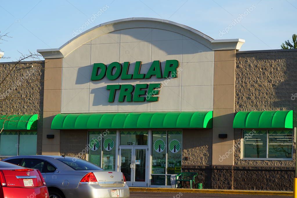 Wisconsin Dells, Wisconsin USA - April 13th, 2023: Dollar Tree discount retail store.