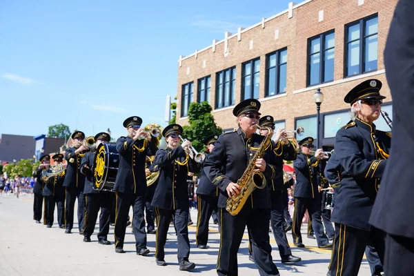 Sheboygan Wisconsin États Unis Juillet 2019 Fanfare Musicale Municipale Kiel — Photo
