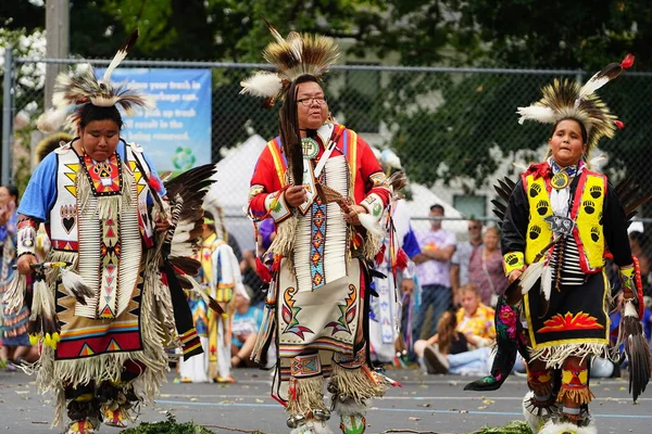 Wisconsin Dells Wisconsin Usa September 2022 Inheemse Amerikanen Van Chunk — Stockfoto
