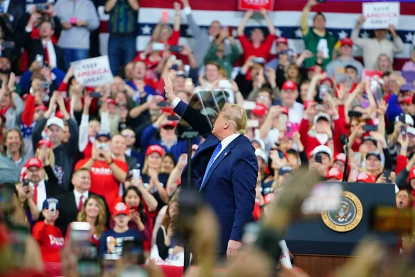 Milwaukee Wisconsin Usa Január 2020 Egyesült Államok Elnöke Donald Trump — Stock Fotó
