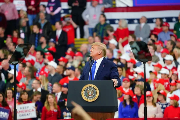 Milwaukee Wisconsin Usa Január 2020 Egyesült Államok Elnöke Donald Trump — Stock Fotó