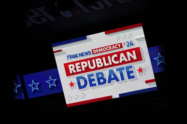 Milwaukee Wisconsin Usa August 23Rd 2023 2024 Republican Presidential Debate — Stock Photo, Image