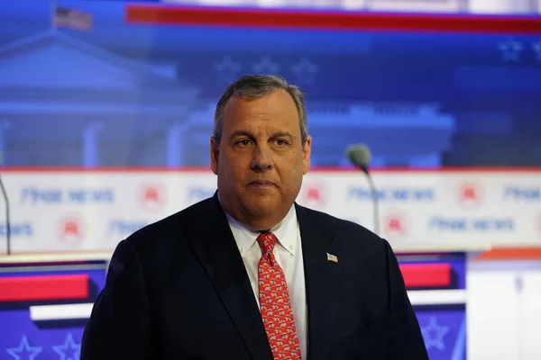 stock image Milwaukee, Wisconsin USA - August 23rd, 2023: Chris Christie The former Governor of New Jersey participated in the 2024 Republican Presidential Debate.