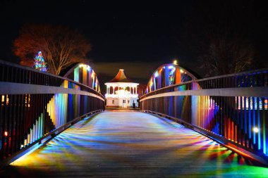 Wisconsin, Fond du Lac 'taki Lakeside parkını süsleyin.