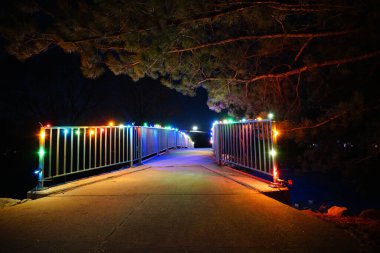 Wisconsin, Fond du Lac 'taki Lakeside parkını süsleyin.