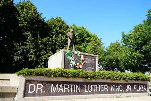 Milwaukee Wisconsin Usa August 2020 Gedenkstätte Martin Luther King Racine — Stockfoto