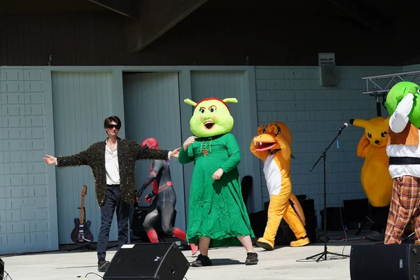 Milwaukee Wisconsin Eua Setembro 2023 Fãs Filme Shrek Vestidos Com — Fotografia de Stock