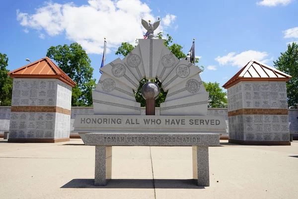 Tomah Wisconsin Usa Července 2021 Memorial Veteran Park Letním Období — Stock fotografie