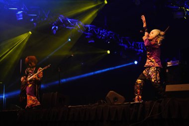 Milwaukee, Wisconsin ABD - 13 Şubat 2020: Japon görsel Kei rock grubu ACME ilk yurtdışı konserini Wisconsin Center 'daki Anime Milwaukee' de verdi..