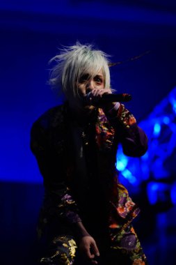 Milwaukee, Wisconsin ABD - 13 Şubat 2020: Japon görsel Kei rock grubu ACME ilk yurtdışı konserini Wisconsin Center 'daki Anime Milwaukee' de verdi..