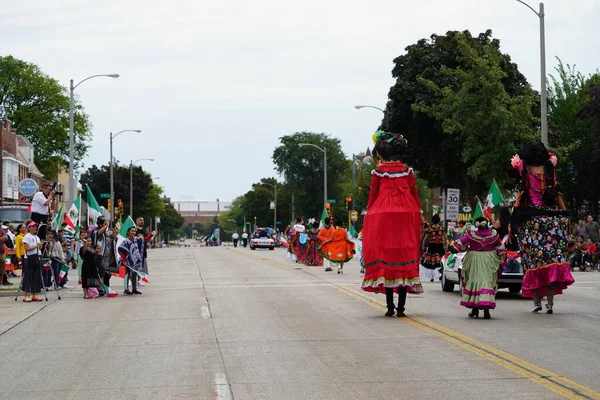 Milwaukee Wisconsin Usa September 2023 Latino Amerikanische Hispanische Und Mexikanisch — Stockfoto