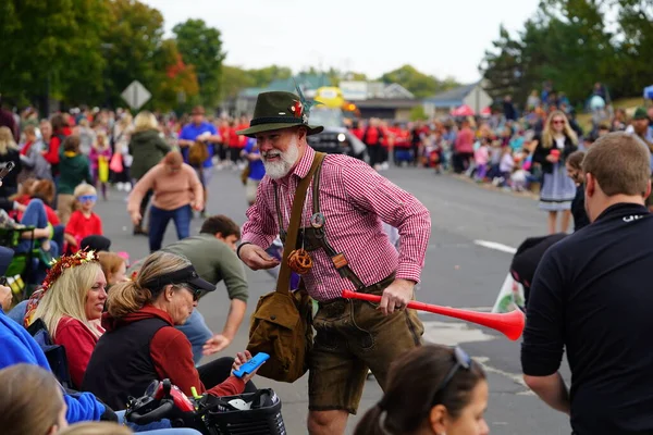 Crosse Wisconsin Usa Oktober 2022 Wisconsin Marschierte Bei Oktoberfest Parade — Stockfoto
