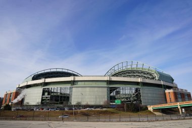 Milwaukee, Wisconsin ABD - 19 Aralık 2022: American Family Field of Milwaukee Brewers Beyzbol Takımı.