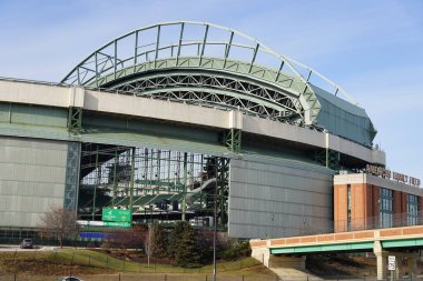 Milwaukee, Wisconsin ABD - 19 Aralık 2022: American Family Field of Milwaukee Brewers Beyzbol Takımı.
