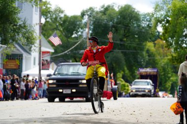 Geleneksel Amerikan Ulusal Günü geçit töreni. New York 'ta ölenlerin ulusal günü.
