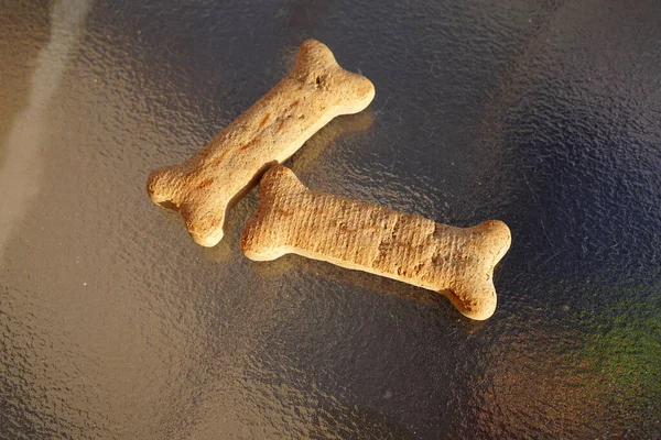 Dog treats in a bone shape