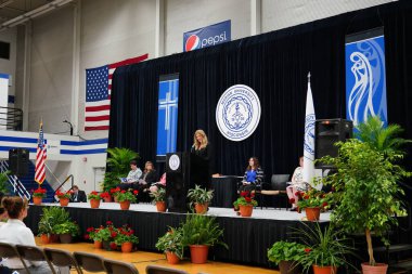  Wisconsin ABD - Wisconsin 'deki Marian Üniversitesi' nde mezuniyet kutlaması, tutkuları eyleme dönüştürme ve ilham verme amaçlı bir eğitim sunan özel bir Katolik Üniversitesi 'dir.