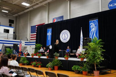  Wisconsin ABD - Wisconsin 'deki Marian Üniversitesi' nde mezuniyet kutlaması, tutkuları eyleme dönüştürme ve ilham verme amaçlı bir eğitim sunan özel bir Katolik Üniversitesi 'dir.