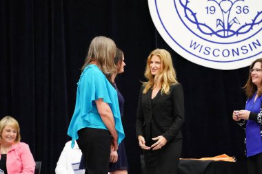  Wisconsin ABD - Wisconsin 'deki Marian Üniversitesi' nde mezuniyet kutlaması, tutkuları eyleme dönüştürme ve ilham verme amaçlı bir eğitim sunan özel bir Katolik Üniversitesi 'dir.