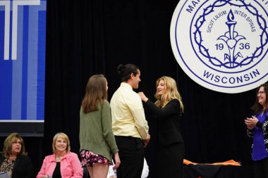  Wisconsin ABD - Wisconsin 'deki Marian Üniversitesi' nde mezuniyet kutlaması, tutkuları eyleme dönüştürme ve ilham verme amaçlı bir eğitim sunan özel bir Katolik Üniversitesi 'dir.