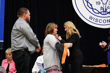  Wisconsin ABD - Wisconsin 'deki Marian Üniversitesi' nde mezuniyet kutlaması, tutkuları eyleme dönüştürme ve ilham verme amaçlı bir eğitim sunan özel bir Katolik Üniversitesi 'dir.