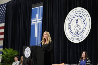  Wisconsin ABD - Wisconsin 'deki Marian Üniversitesi' nde mezuniyet kutlaması, tutkuları eyleme dönüştürme ve ilham verme amaçlı bir eğitim sunan özel bir Katolik Üniversitesi 'dir.