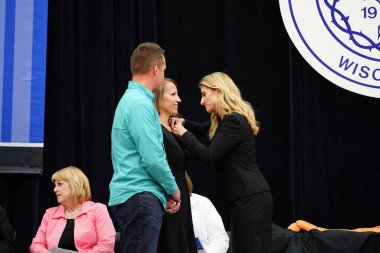  Wisconsin ABD - Wisconsin 'deki Marian Üniversitesi' nde mezuniyet kutlaması, tutkuları eyleme dönüştürme ve ilham verme amaçlı bir eğitim sunan özel bir Katolik Üniversitesi 'dir.