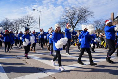 Green Bay, Wisconsin / ABD - 23 Kasım 2019: Green Bay, Wisconsin 'de Green Bay şehir merkezinin düzenlediği 36. Geleneksel Prevea Green Bay Noel Geçidi düzenlendi..
