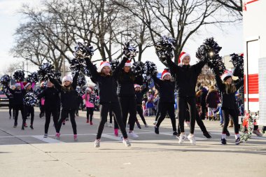 Green Bay, Wisconsin / USA - November 23rd, 2019: Green Bay, Wisconsin held 36th Annual Prevea Green Bay Holiday Christmas Parade hosted by Downtown Green Bay. clipart