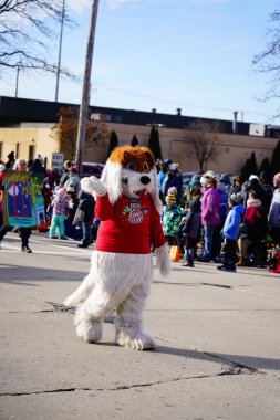 Green Bay, Wisconsin / USA - November 23rd, 2019: Green Bay, Wisconsin held 36th Annual Prevea Green Bay Holiday Christmas Parade hosted by Downtown Green Bay. clipart