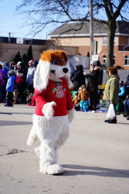 Green Bay, Wisconsin / ABD - 23 Kasım 2019: Green Bay, Wisconsin 'de Green Bay şehir merkezinin düzenlediği 36. Geleneksel Prevea Green Bay Noel Geçidi düzenlendi..