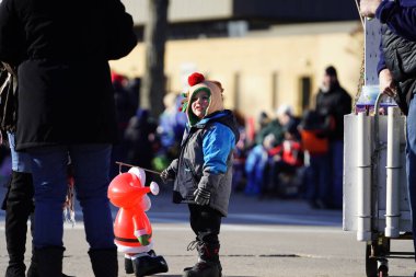 Green Bay, Wisconsin / USA - November 23rd, 2019: Green Bay, Wisconsin held 36th Annual Prevea Green Bay Holiday Christmas Parade hosted by Downtown Green Bay. clipart