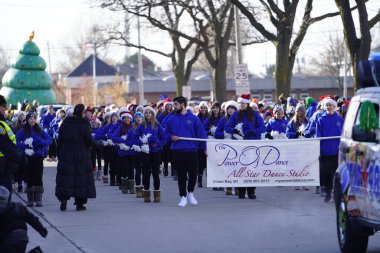 Green Bay, Wisconsin / USA - November 23rd, 2019: Green Bay, Wisconsin held 36th Annual Prevea Green Bay Holiday Christmas Parade hosted by Downtown Green Bay. clipart