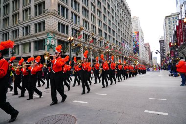 Chicago, Michigan, ABD - Haziran 24, 2016: Chicago yürüyüşü, Şikago şehrine yürüyüş