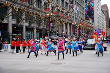New York, ABD - 16 Aralık, 2016: Yılbaşı ve şehir merkezinde yeni yıl.
