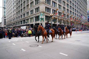 Chicago, Michigan - Mart 1, 20 18: Chicago polis geçidi.